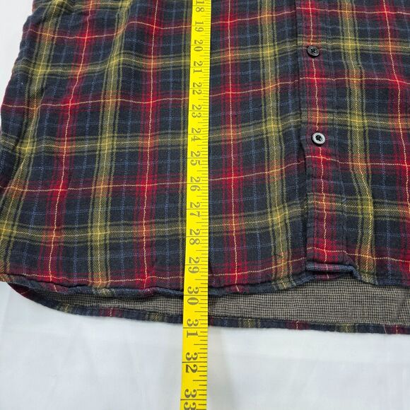 Carbon 2 Cobalt Men's Red Yellow Flannel Plaid Shirt Size XL - Picture 7 of 10